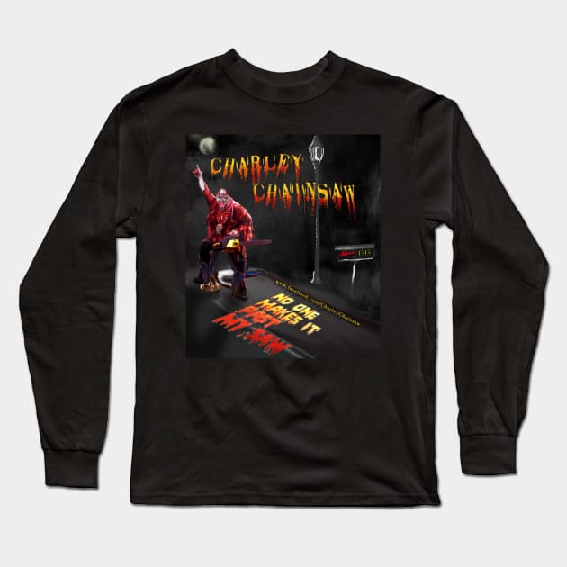 Charley Chainsaw Long Sleeve T-Shirt by mpdesigns